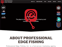 Tablet Screenshot of professionaledgefishing.com